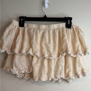 Rip Curl Beige Textured Skirt